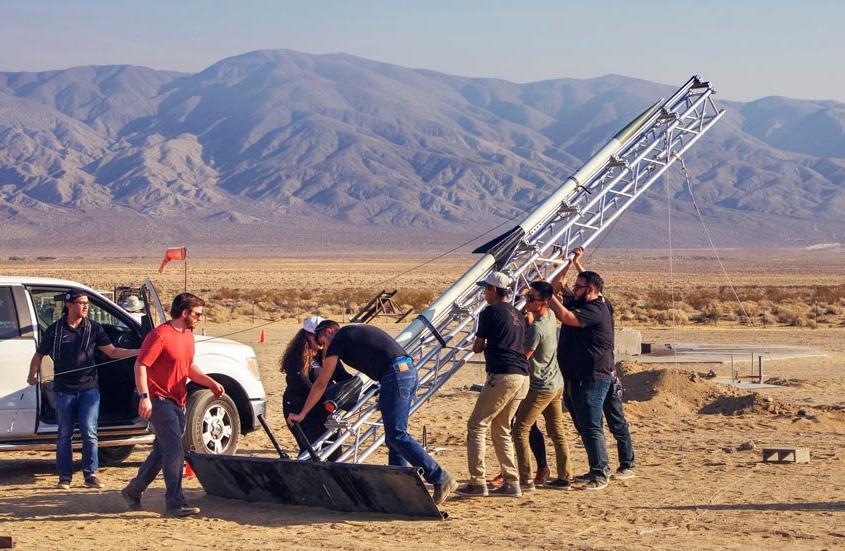 students with aerospace tool